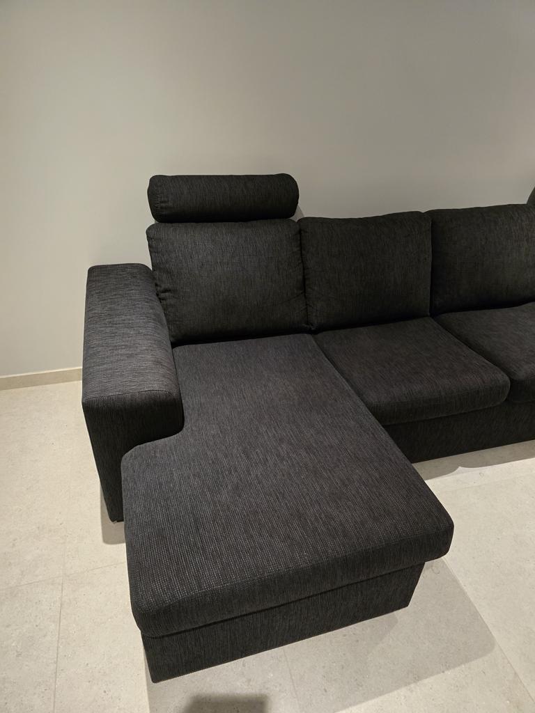 U-soffa, 3-sits